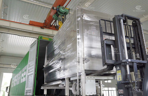 Hình ảnh của việc vận chuyển một bộ lò đa chức năng có khối lượng lớn cho khách hàng chế biến hạt Thái Lan.