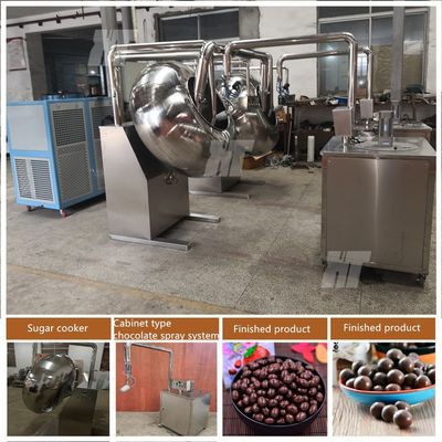 Giá tốt. Máy phủ sô cô la cấp thực phẩm 304 Máy cán kẹo 70kg có đánh bóng trực tuyến