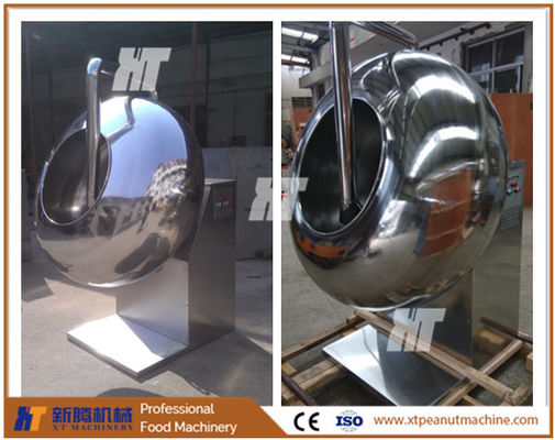 Giá tốt. Máy làm bánh mì kẹp đậu phộng 70kg Máy phủ đường SUS304 Máy phủ sô cô la trực tuyến