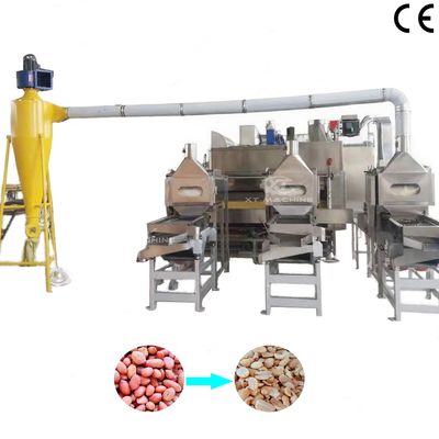 Giá tốt. Stainless Steel Fully Auto Split Peanut Blancher Machine SUS304 for Blanching & Splitting Peanuts trực tuyến