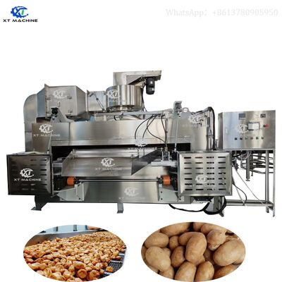 Giá tốt. 304 Stainless Steel Swing Coated Peanut Roaster với công suất 50 kg/h và hoạt động bằng dầu đốt khí trực tuyến