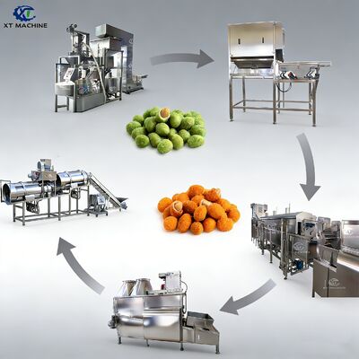 Giá tốt. SUS304 Máy chiên đậu phộng với điều khiển nhiệt độ thông minh và công suất 500-1000kg/h cho dây chuyền chế biến đậu phộng trực tuyến