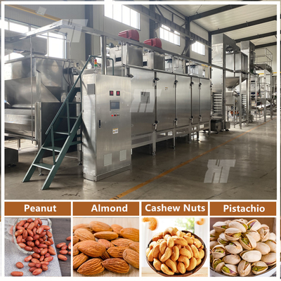 Giá tốt. Máy rang đậu phộng nhỏ công nghiệp Máy nướng đậu phộng liên tục Máy rang gas trực tuyến