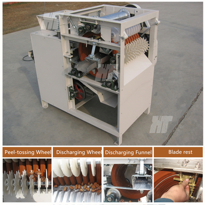 Giá tốt. Máy bóc vỏ đậu nành ướt Máy bóc vỏ đậu rộng 0,75kw Máy ​​bóc vỏ hạnh nhân trực tuyến