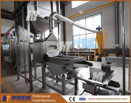 Giá tốt. Máy chần đậu phộng tách hạt nâng cao Thiết bị chế biến hạt 800-1000kg / h trực tuyến