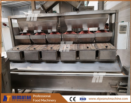 Giá tốt. Máy chần đậu phộng tự động Máy chần đậu phộng đỏ da 400kg / H trực tuyến