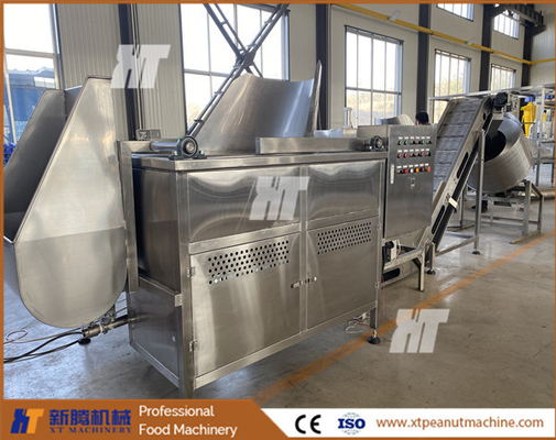 Giá tốt. Máy chiên đậu phộng cấp thực phẩm 304 Dây chuyền sản xuất máy chiên đậu xanh 300kg / H trực tuyến