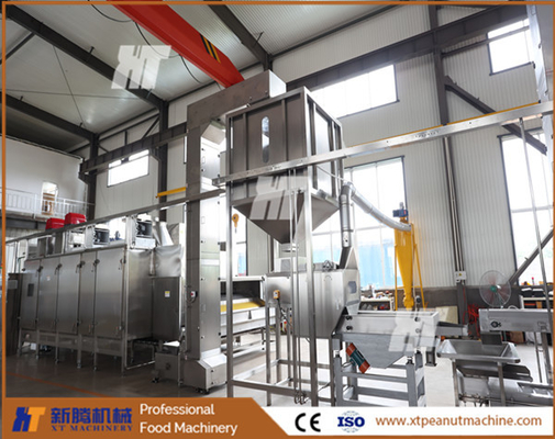 Giá tốt. Máy bóc vỏ đậu phộng rang tự động Máy chần đậu phộng nửa nhân trực tuyến