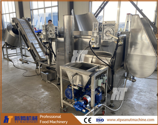 Giá tốt. Máy chiên đậu phộng ổn định để chiên máy tạo hương vị lạc 350kg / H trực tuyến