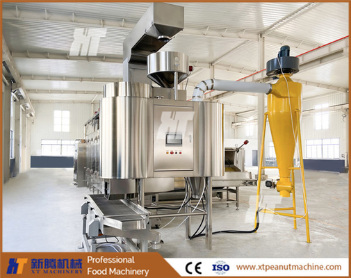 Giá tốt. Máy làm trắng đậu phộng rang 500 kg tùy chỉnh với thời gian làm mát 10-15 phút trực tuyến