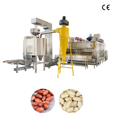 Giá tốt. Máy bằng thép không gỉ 500 kg/h để tẩy hạt đậu phộng hoặc quả pistachio bằng không khí, với điều khiển PLC để tẩy hiệu quả trực tuyến