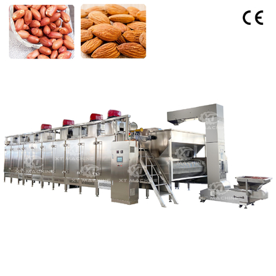 Thiết kế vòng tròn hoàn toàn khép kín Nuts liên tục Roaster PLC điều khiển thông minh