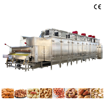 PLC điều khiển thông minh liên tục hạt nướng được làm từ 304 thép không gỉ an toàn vệ sinh cấu trúc đơn giản