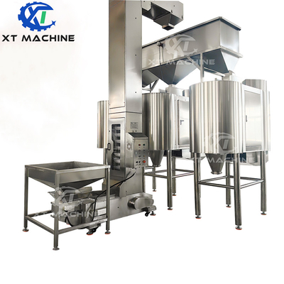 1000-1200kg/h Máy cạo đậu phộng bằng không khí Máy cạo đậu phộng khô