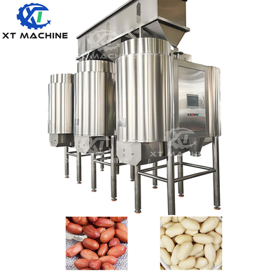 Máy bán nóng 500 ~ 1000kg / h Máy lột hạt dẻo hạt đậu phộng hạnh nhân