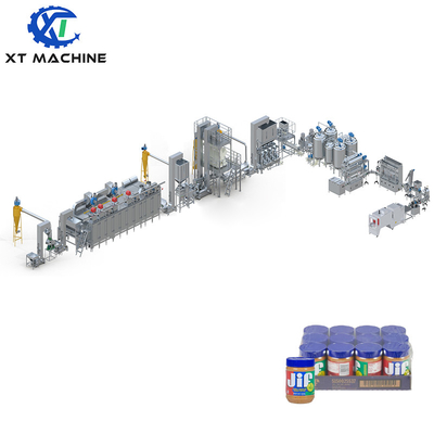 1000-1200kg/h Máy xay bơ đậu phộng Dòng sản xuất kẹo đậu phộng Máy làm kem đậu phộng