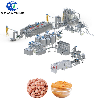 Máy xay bơ đậu phộng điện Thiết bị chế biến bơ đậu phộng được trang bị hệ thống làm mát