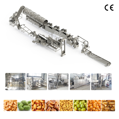 Giá tốt. Tùy chỉnh thương mại hoàn toàn tự động nướng đậu phộng sản xuất dây chuyền nướng hạt sản xuất dây chuyền trực tuyến