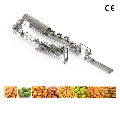 Tùy chỉnh thương mại hoàn toàn tự động nướng đậu phộng sản xuất dây chuyền nướng hạt sản xuất dây chuyền