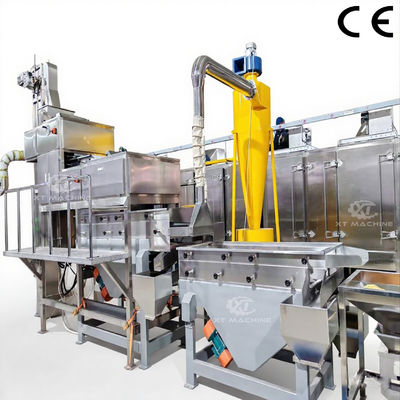 Giá tốt. Máy băm đậu phộng/điều/hạnh nhân 500kg/h 7,5kw chuyên nghiệp với 3 giai đoạn cắt nhỏ trực tuyến