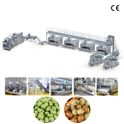 Giá tốt. 1000kg/h Sesame đậu phộng phủ và nướng dây chuyền sản xuất cho phủ đậu phộng rang trong loại thực phẩm thép không gỉ 304 trực tuyến