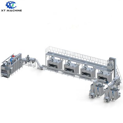Giá tốt. Máy phủ và rang lạc vừng 500-1000kg/h Dây chuyền sản xuất phủ và nướng các loại hạt trực tuyến