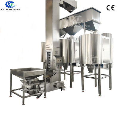 Giá tốt. Máy làm trắng không khí đậu phộng / pistachio / hạt vải hoàn toàn tự động với hiệu quả 98% và công suất 1000kg / giờ cho chế biến công nghiệp trực tuyến