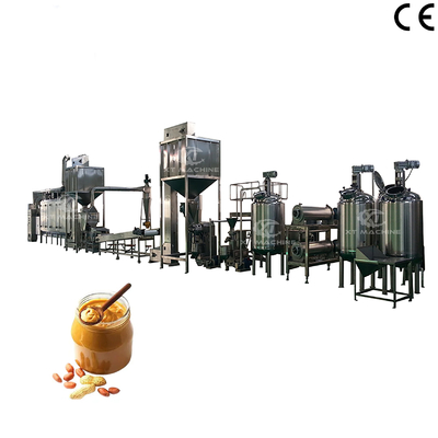 1000-1200kg/h Máy xay bơ đậu phộng Dòng sản xuất kẹo đậu phộng Máy làm kem đậu phộng