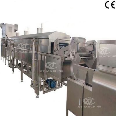 Giá tốt. Máy chiên liên tục hạt đậu phộng bằng thép không gỉ với điều khiển nhiệt độ tự động trực tuyến