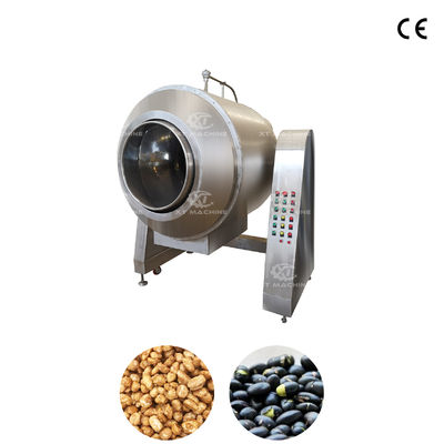 Giá tốt. 80kg / lot Capacity Gas Heating Peanut Frying Machine Máy rang hạt giống Máy rang trống để chế biến hạt giống trực tuyến