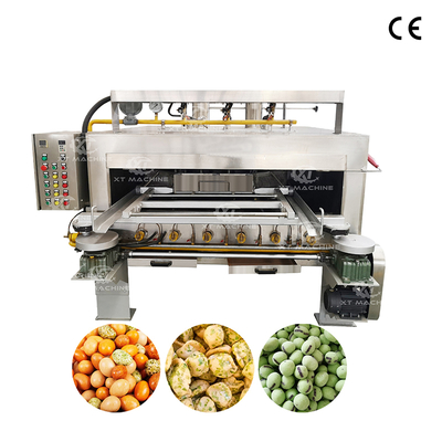 Máy rang hạt dạng lồng quay 50-120kg/giờ, điều khiển PLC
