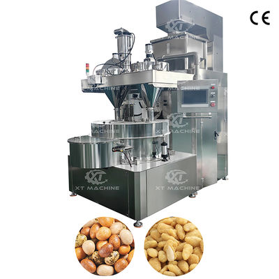 Giá tốt. Máy làm bánh burger đậu phộng có lớp phủ 200-300kg/h với hệ thống điều khiển PLC cho máy làm đồ ăn nhẹ hạt trực tuyến