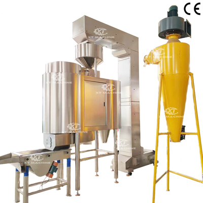 Máy làm trắng đậu phộng không khí 500kg/h Máy lột hạt thép không gỉ