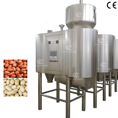 Giá tốt. Tốc độ làm trắng cao 500-2000kg/h Máy da đậu phộng khí nén với nạp và xả tự động trực tuyến