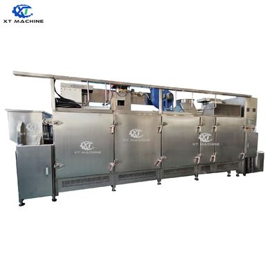 Giá tốt. Continuous Nut Roasting Machine with PLC Control 300-5000kg/h Capacity and Stainless Steel Construction trực tuyến