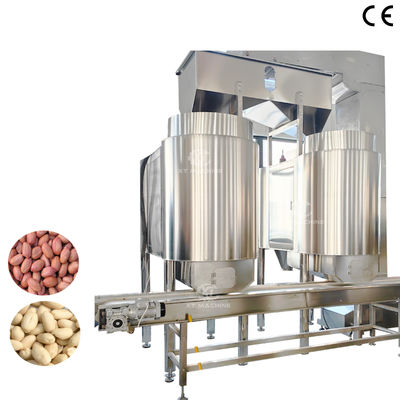 Giá tốt. Máy loại bỏ da đỏ đậu phộng hoàn toàn tự động Máy lột đậu phộng với hệ thống điều khiển PLC trực tuyến