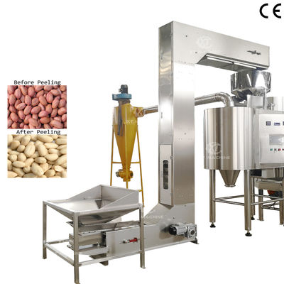 Giá tốt. Máy làm trắng hạt đậu phộng loại thực phẩm với công suất 500kg/h Máy làm trắng hạt đậu phộng tốc độ cao trực tuyến