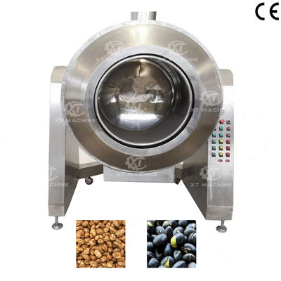Giá tốt. 70Kg/Mẻ Làm Nóng Khí Tự Động Điều Khiển Nhiệt Độ Con Lăn Nướng Đa Năng Bọc Đường Đậu Phộng Làm trực tuyến