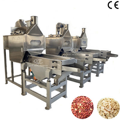 Máy làm trắng đậu phộng phân chia được điều khiển bởi PLC với công suất 800-1000kg/h
