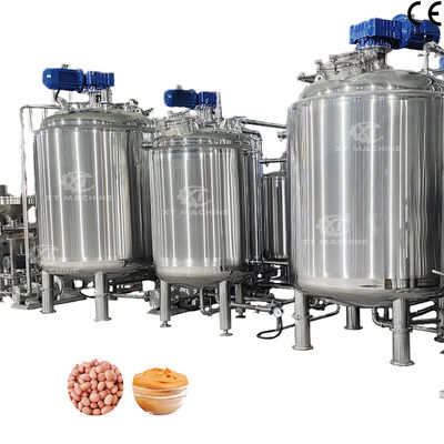 Giá tốt. Cấp thực phẩm Bơ đậu phộng hoàn toàn tự động/Bơ hạnh nhân trộn/Bể khử khí/Máy làm mát trực tuyến