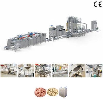 Giá tốt. Sắt thép không gỉ loại công nghiệp 304 Rosted Hazelnut Blanching Production Line Nhà máy chế biến đậu phộng trắng với công suất 500-1000 kg/h trực tuyến