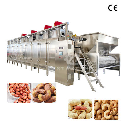 Máy rang hạt liên tục tự động hoàn toàn PLC 300kg/h-2000kg/h với kết cấu thép không gỉ