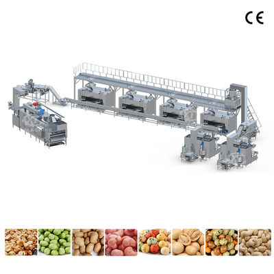 Giá tốt. Dây chuyền phủ và rang đậu phộng mật ong hoàn toàn tự động, máy phủ đậu phộng vị thịt nướng và hạnh nhân trực tuyến