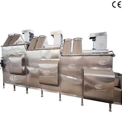 Giá tốt. Máy làm mát thực phẩm chiên 1000kg/h-2000kg/h Hệ thống làm mát bằng khí đậu phộng Tốc độ băng tải có thể điều khiển trực tuyến