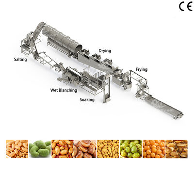 Giá tốt. Máy chiên hạt công nghiệp Máy chiên đậu phộng Cashew Chiên dây chuyền sản xuất trực tuyến