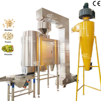 Máy lọc đậu phộng, hạt và đất 500 kg/h với mức độ làm sạch cao, máy làm sạch với điều khiển PLC