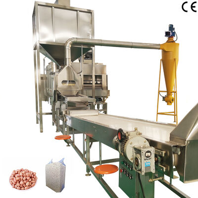 Giá tốt. Dây chuyền sản xuất rang và tách vỏ lạc bằng thép không gỉ 304 cấp thực phẩm, công suất 1000kg/h-2000kg/h, sử dụng trong công nghiệp trực tuyến
