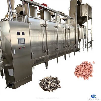 Giá tốt. Máy nướng hạt liên tục băng tải dung tích lớn cấp thực phẩm cho đậu phộng/hạnh nhân/hạt điều/hạt/hạt phỉ trực tuyến