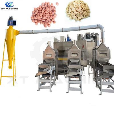 Máy làm trắng đậu phộng hoàn toàn tự động SUS304 cho làm trắng & chia đậu phộng