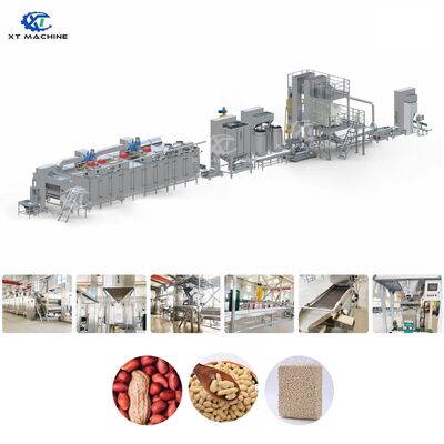 Giá tốt. Dòng chế biến đậu phộng tẩy trắng công nghiệp có hiệu suất cao cho máy xẻ không khí đậu phộng hazelnut/pistachio trực tuyến